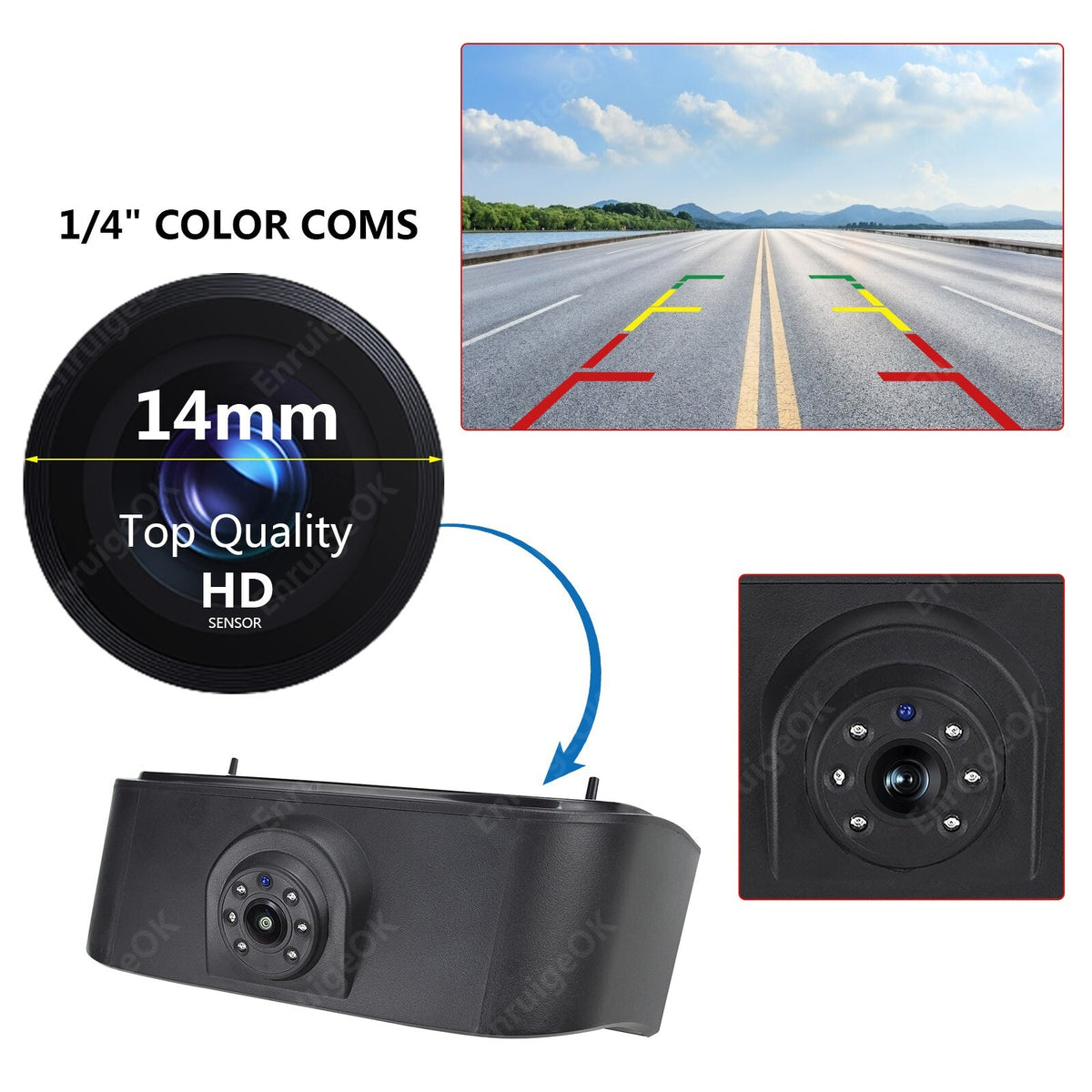 Brake Light Rear View Reverse Parking Backup Camera for Nissan NV200 (2010-2022)12