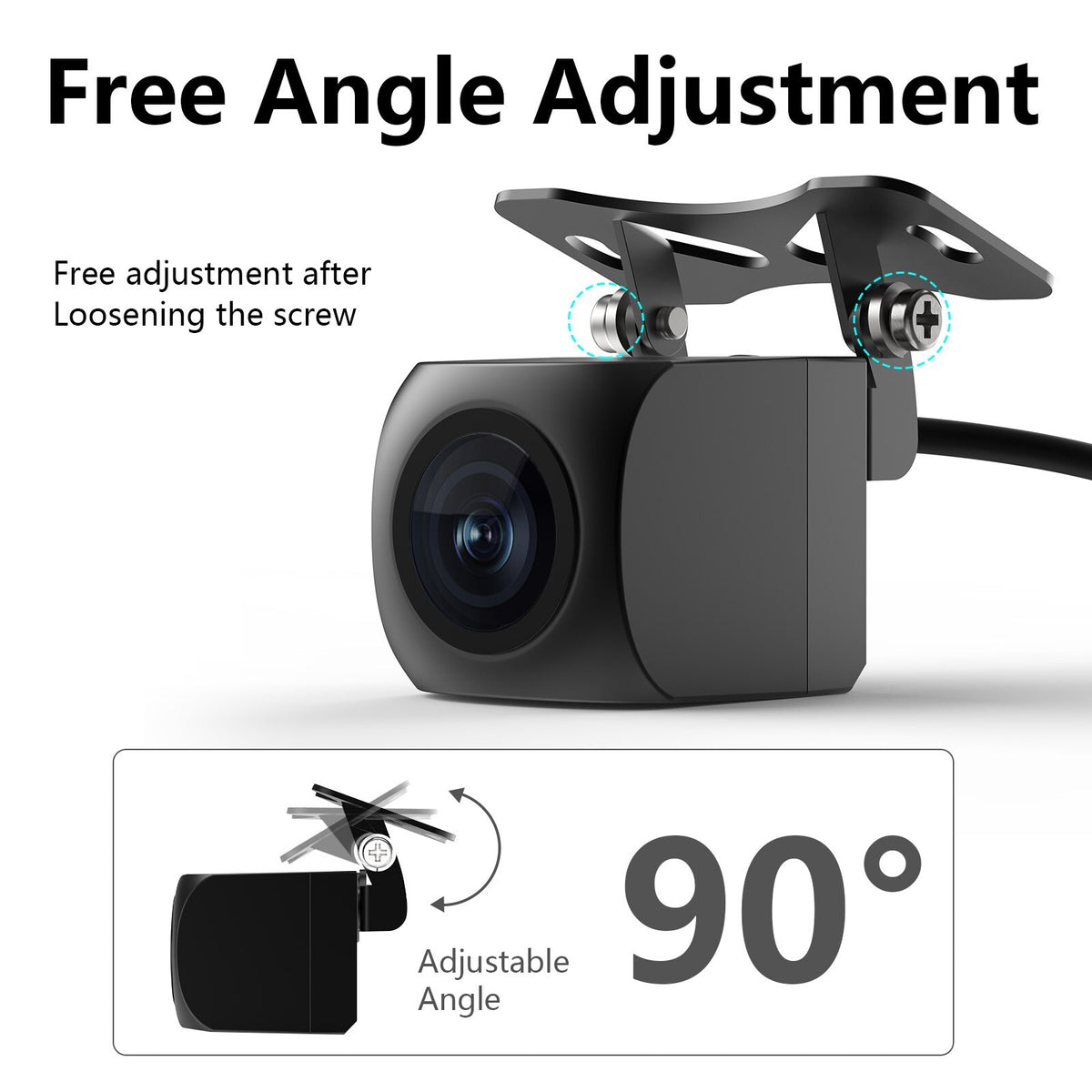 AHD/CVBS Car Backup Camera Waterproof Plate Rear View Night Vision Reverse 1080P5