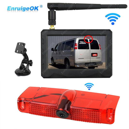 Wireless Brake Light Reverse Backup Camera For Chevrolet Express GMC Savana Van0
