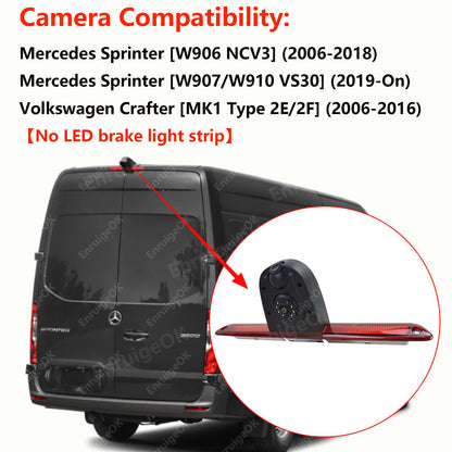 For Mercedes Sprinter Brake Light Reversing Camera &Dual Rear View Split Monitor2