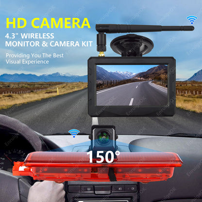 Wireless Rear Brake Light Reversing Camera Kit for VW Caddy MK3 2003-20163