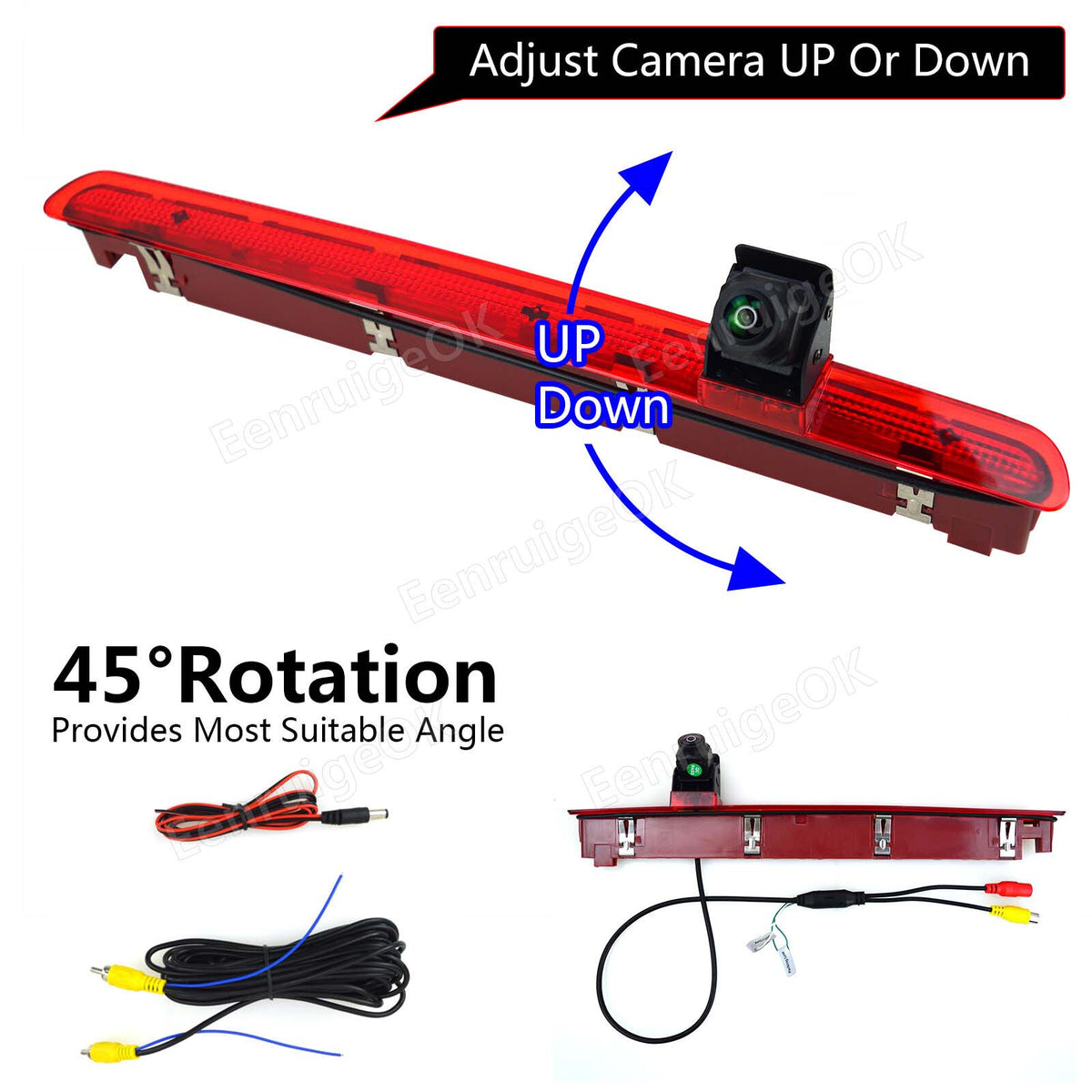 7" Mirror Monitor &Reversing Camera For VW Transporter T6 Tail Lift 2016-Onwards14