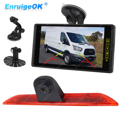 Ford Transit 350 MK8 Rear Brake Light Reversing Camera & 9" Mirror Monitor0