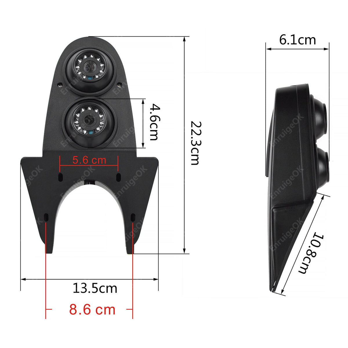 Rear View Reverse Parking Camera Roof Mount For Mercedes-Benz Sprinter Van6