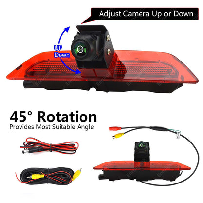 Brake Light Reversing Camera For VW Caddy MK4 (2020-2024) & 6.86" Split Monitor6