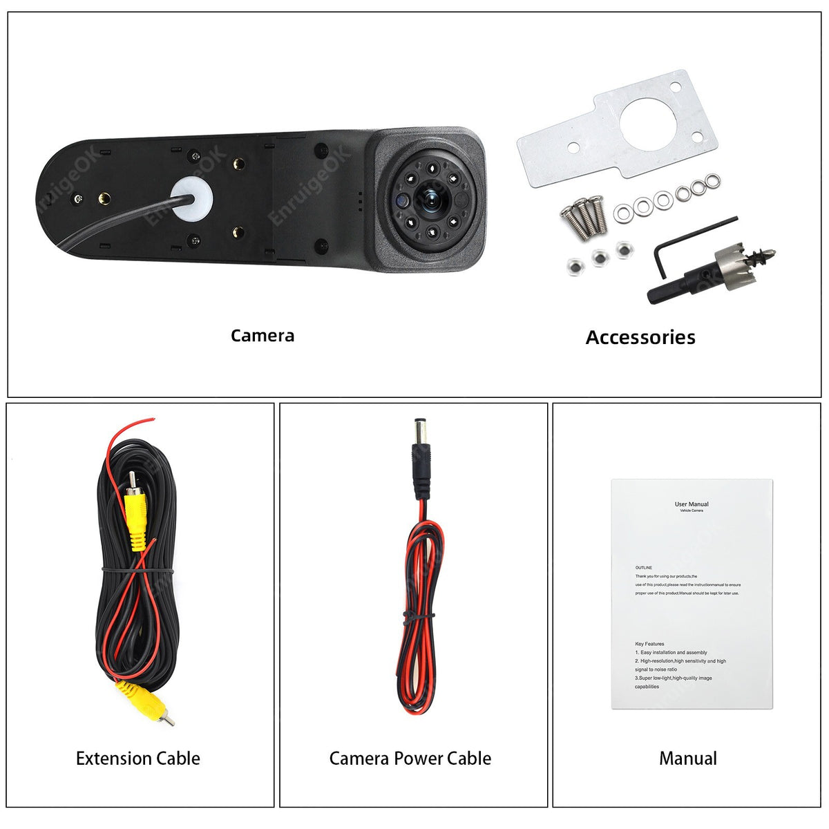 Car Brake Light Reverse Camera For VW CRAFTER [MK2] & Man TGE Van 2017-Onwards15