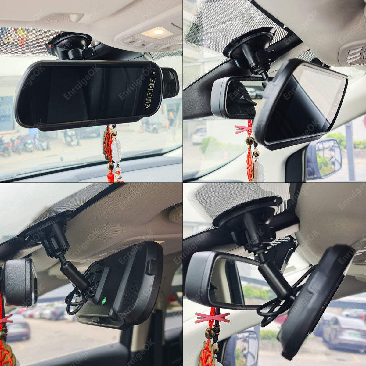 7" Car Rear View Mirror Monitor with Suction Mount For Rear Reversing Cameras4