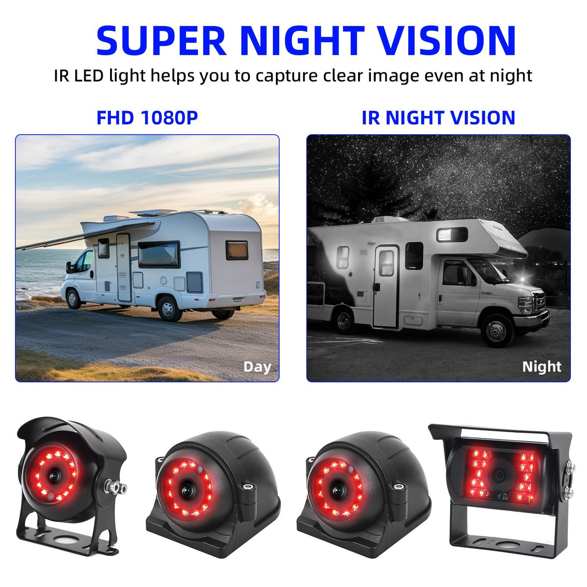 Quad 9'' DVR Monitor +4*4CH Reversing Camera &BSD Blind Spot Radar For BUS Truck5
