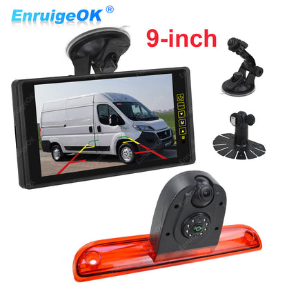 Fiat Ducato Citroen Relay Peugeot Boxer Dual Lens Brake Light Reverse Camera Kit0