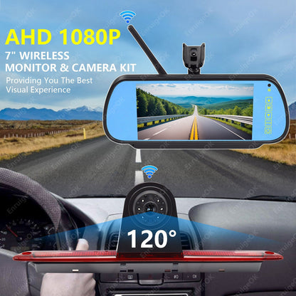 Wireless Brake Light Backup Camera & 7'' Monitor for Mercedes Benz Sprinter Van2