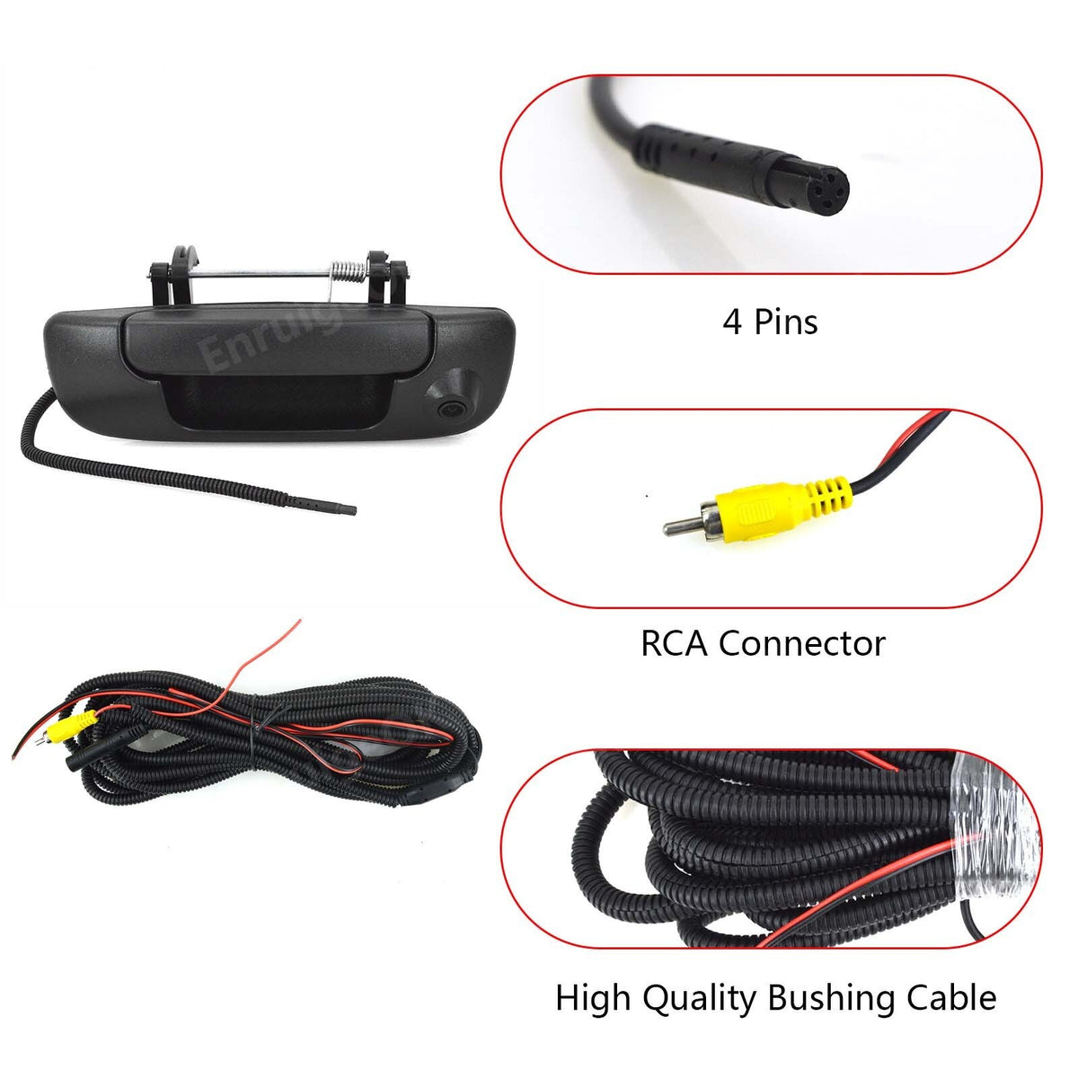 Tailgate Handle  Rear View Backup Camera for Dodge Ram 1500 2500 3500 2002-20084