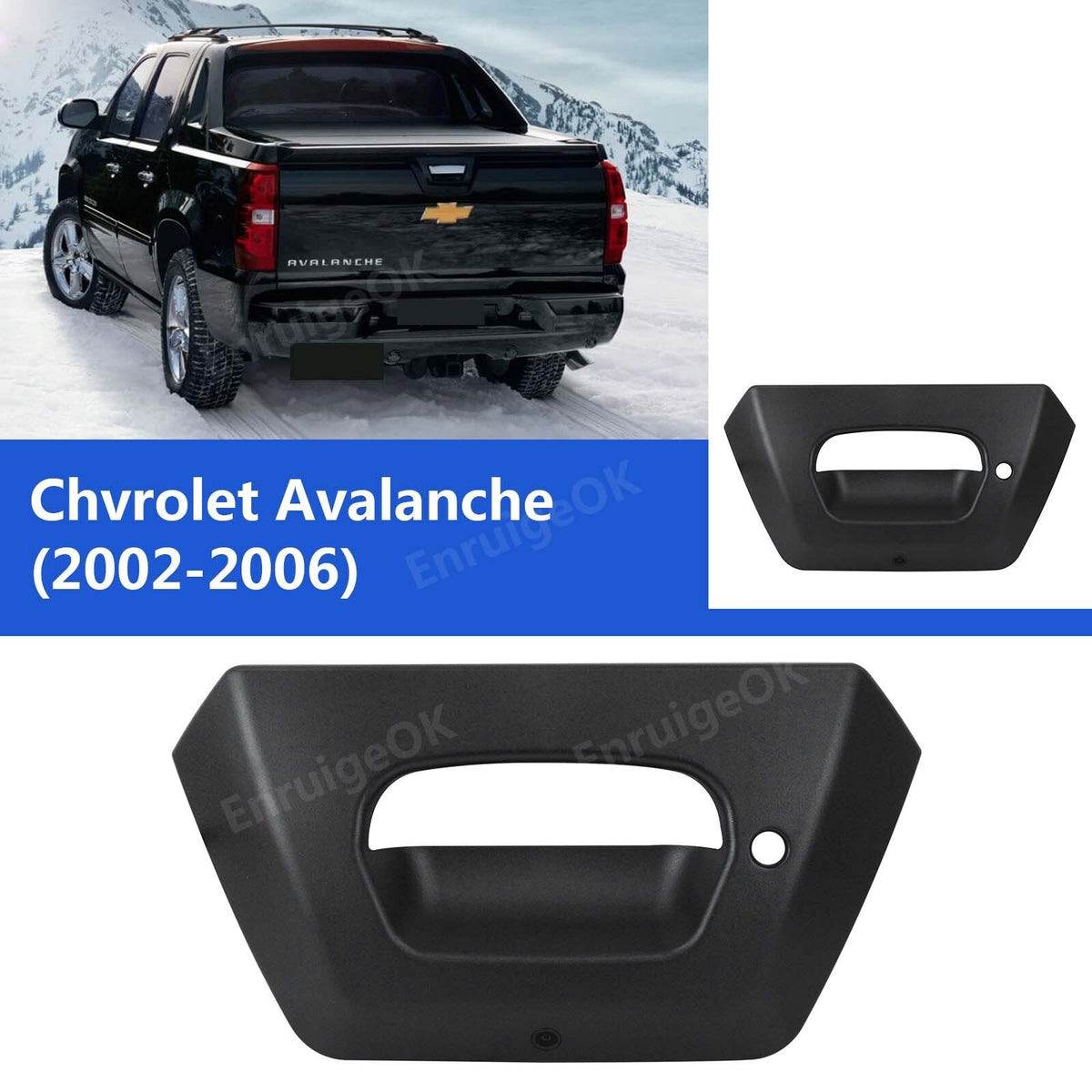 For 2002-2006 Chevy Avalanche Tailgate Handle with Backup Camera &4.3'' Monitor1