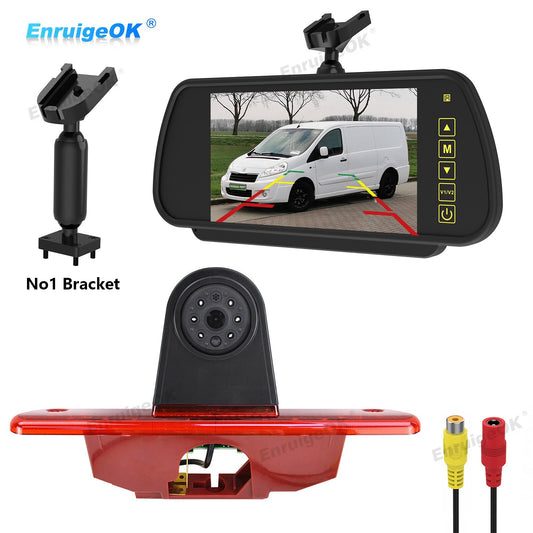 Brake Light Reverse Camera For Peugeot Expert Citroen Dispatch & 7" Monitor Kit0