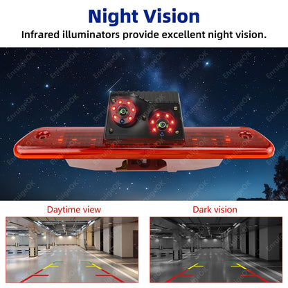 New Brake Light Reversing Camera For Peugeot Expert MK2 + 6.86'' Split Screen8