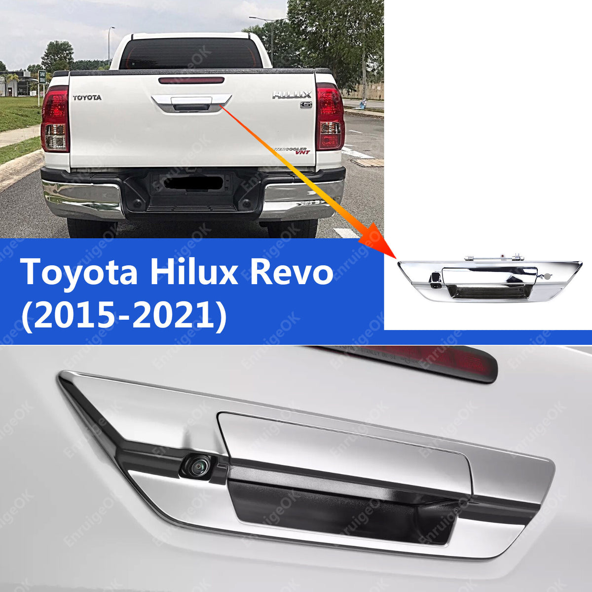 Reversing Camera for Toyota Hilux Revo 2015-2021 Pickup Truck Tailgate Handle1