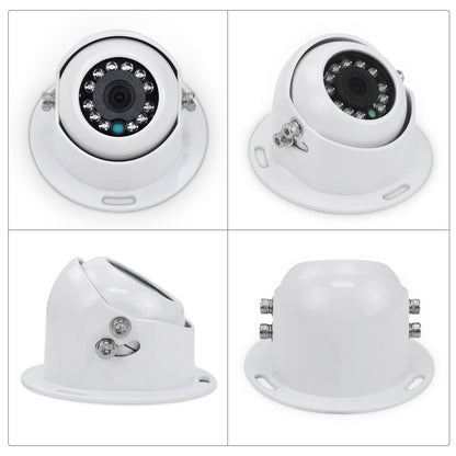 White 4 PIN Heavy Duty Rear View Dome Camera AHD 1080P Metal Case For Truck Bus7