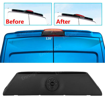 Rear Brake Light Reversing Camera Kit for Iveco Daily Gen 4 +7'' Mirror Monitor4