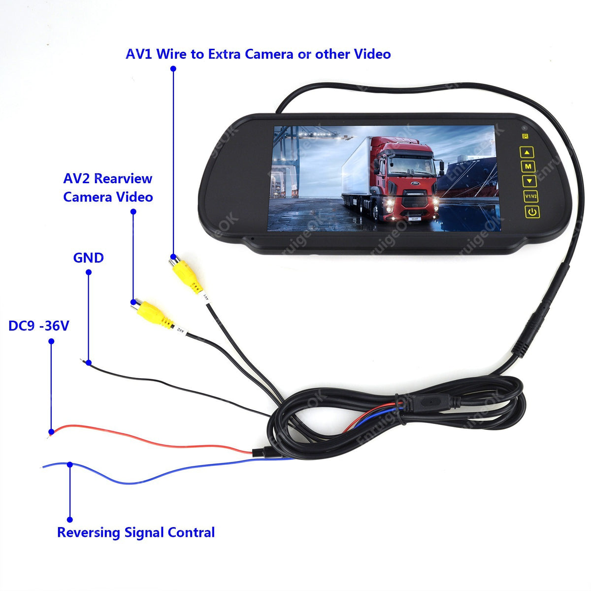 Reverse Camera For Citroen Berlingo Peugeot Partner Mk2 Mk3 Rear Fit+ 7" Monitor18