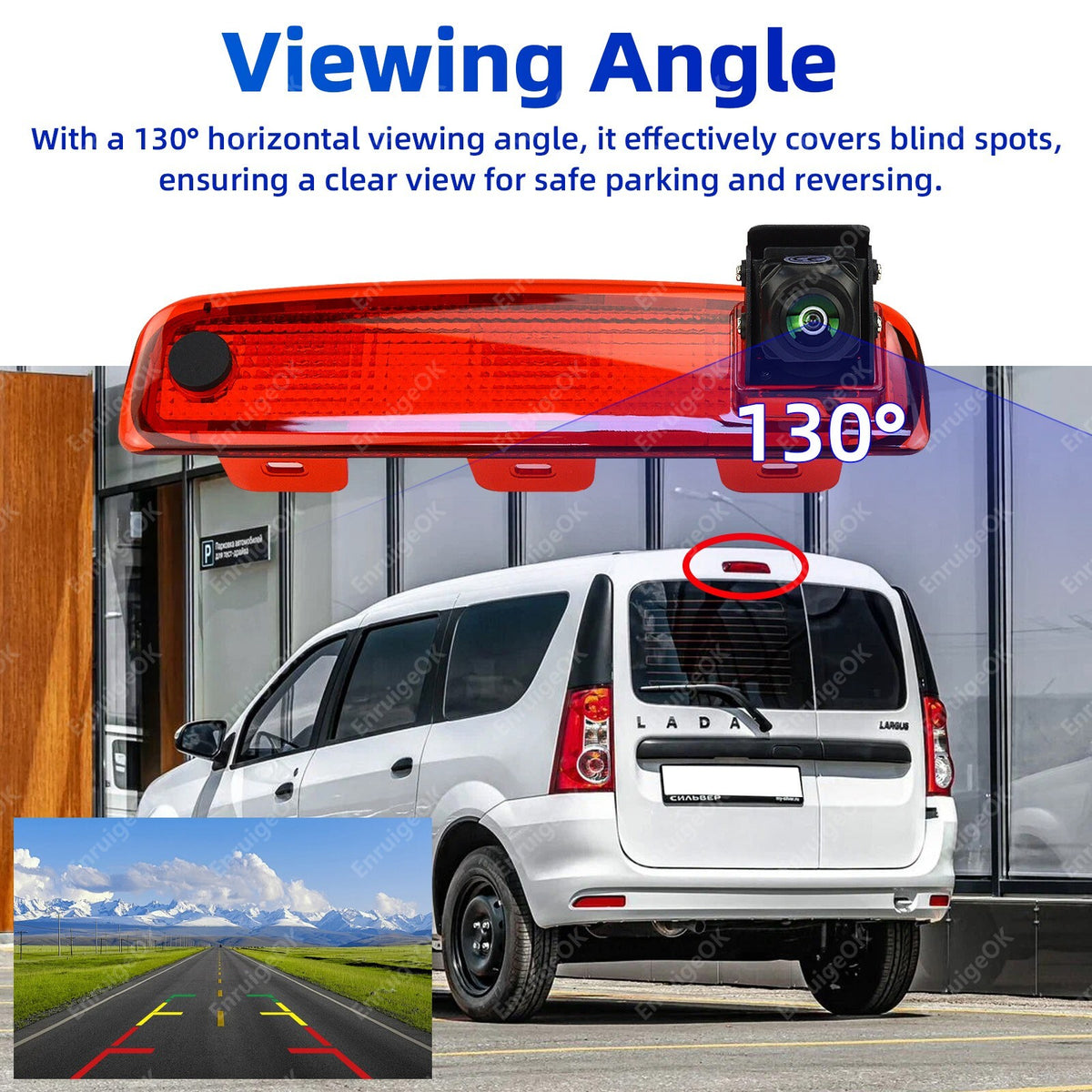 Brake Light Rear View Reverse Backup Camera for Lada Largus / Dacia Logan MCV6