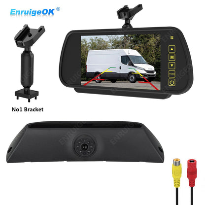 Rear Brake Light Reversing Camera Kit for Iveco Daily Gen 4 +7'' Mirror Monitor0