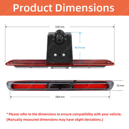 Reverse Camera For Mercedes Sprinter VW Crafter Brake Light Rear & 5" Monitor3