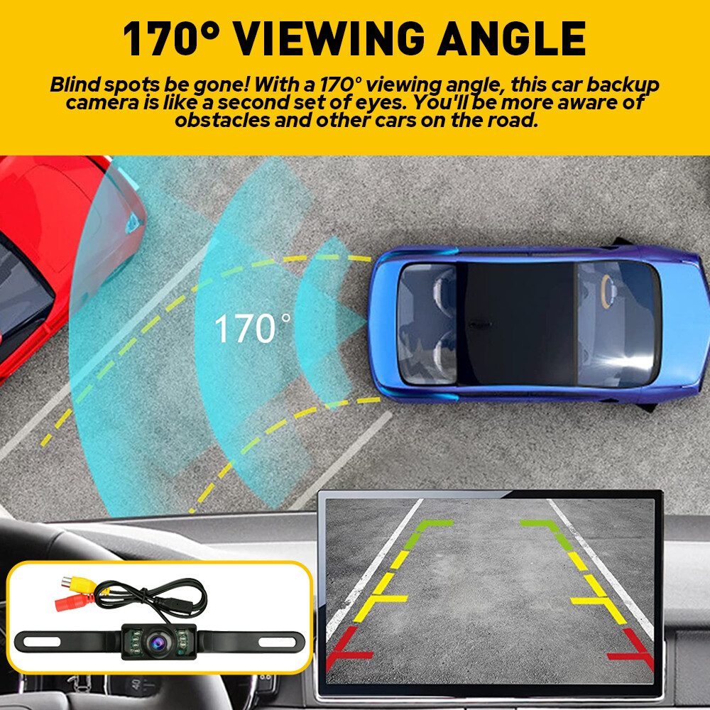 Car Rear View Camera Reverse Backup Camera Night Vision License Plate Waterproof3