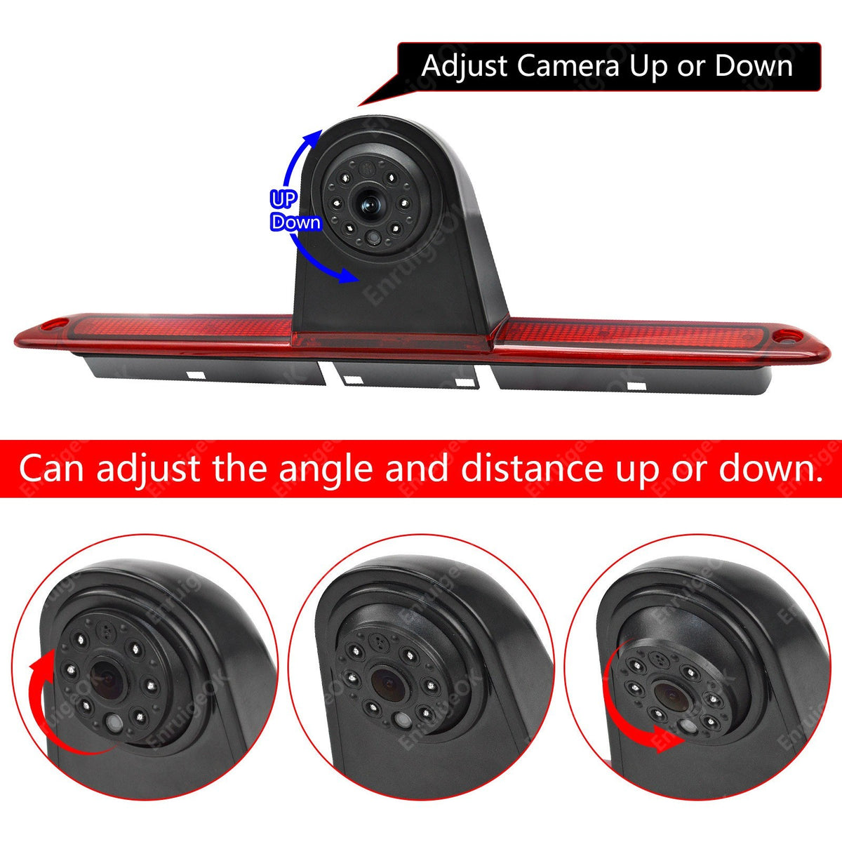 For Mercedes Sprinter VW Crafter Rear Brake Light Camera & 6.86" Split Screen7