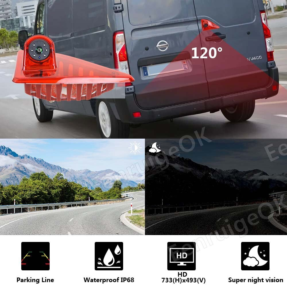 Brake Light Backup Camera for Nissan NV400 Opel Movano Renault Master [MK3]2