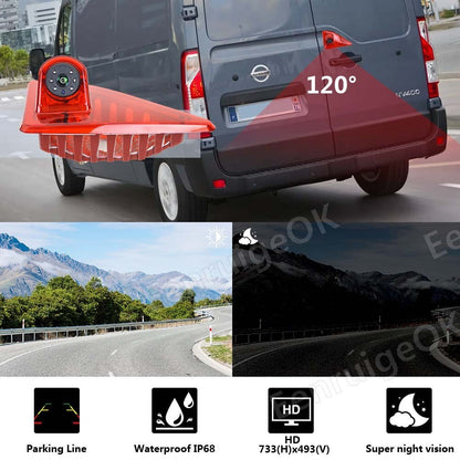 Brake Light Backup Camera for Nissan NV400 Opel Movano Renault Master [MK3]2
