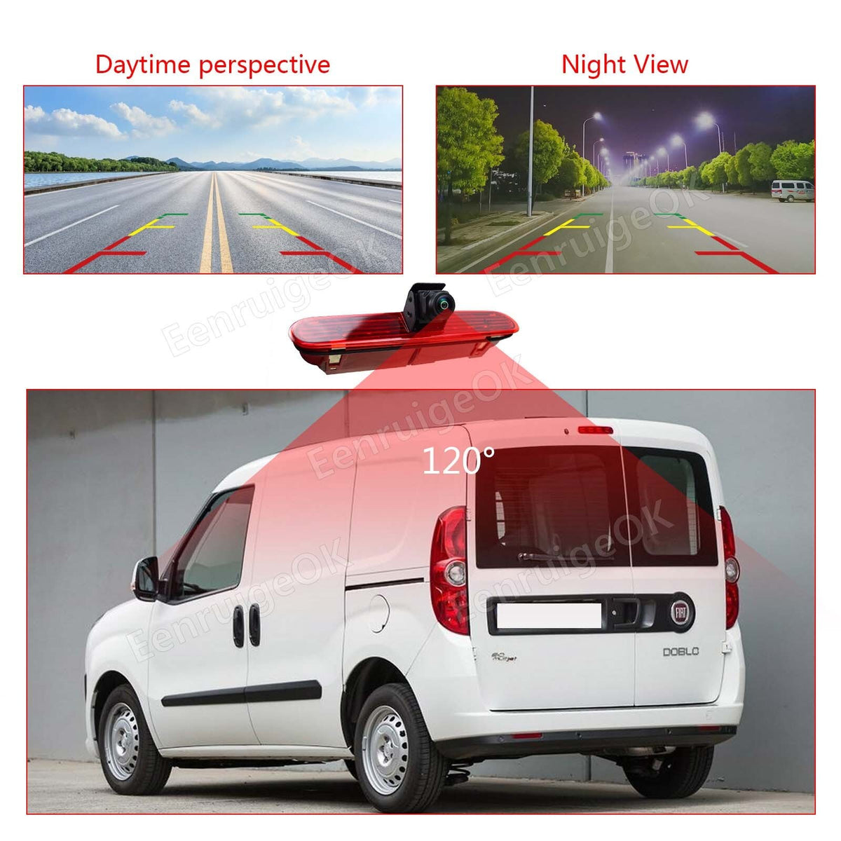 Rear Brake Light Reverse Camera for Fiat Doblo [263] / Opel Vauxhall Combo[D]8