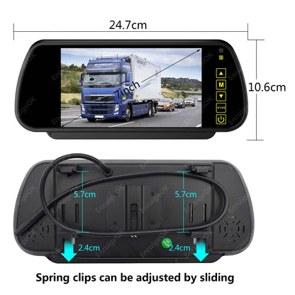 Dual Lens Reverse Camera Roof Mount For Mercedes-Benz Sprinter Van & 7" Monitor13