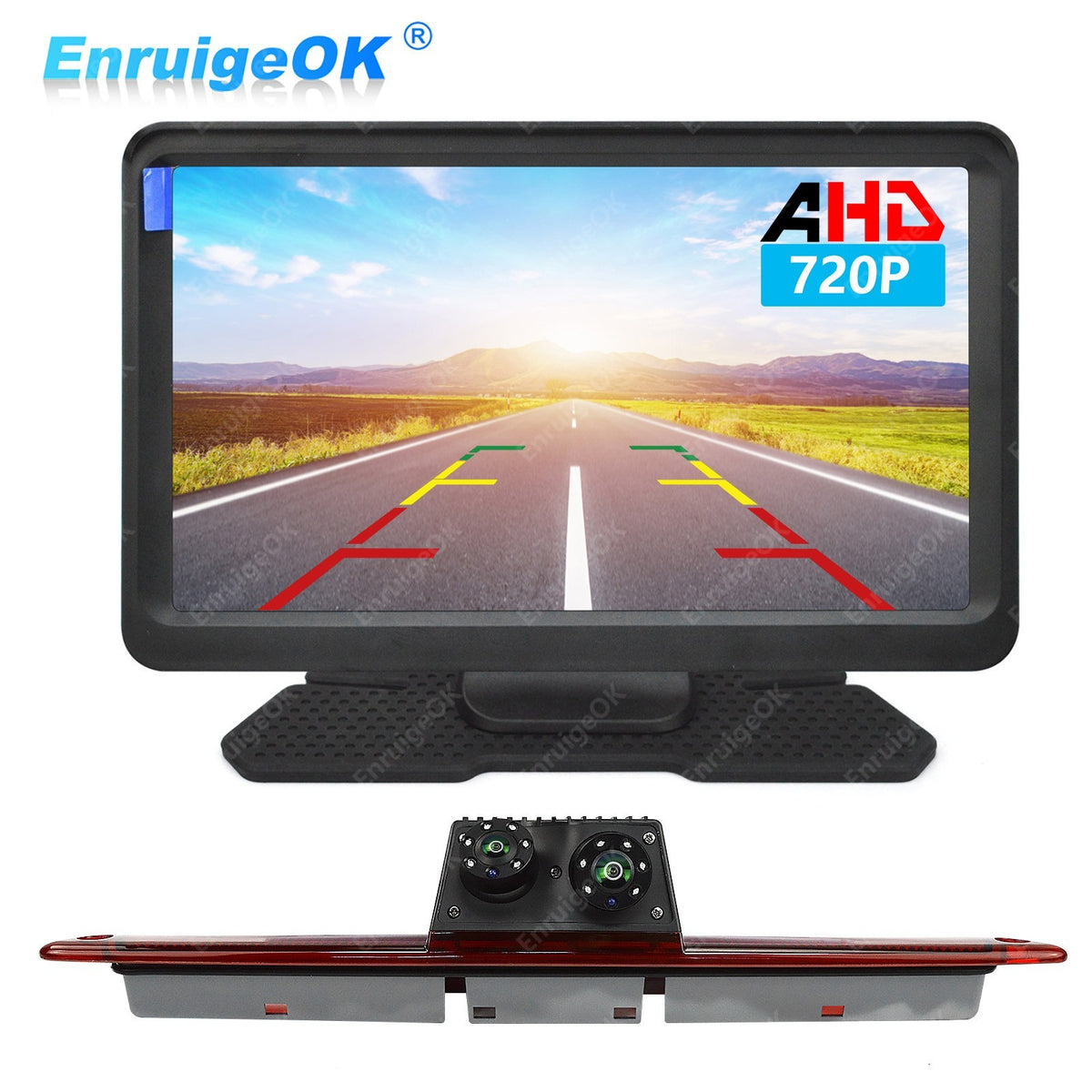 7" Monitor Dual Rear Brake Light Reverse Camera for Mercedes Sprinter VW Crafter0