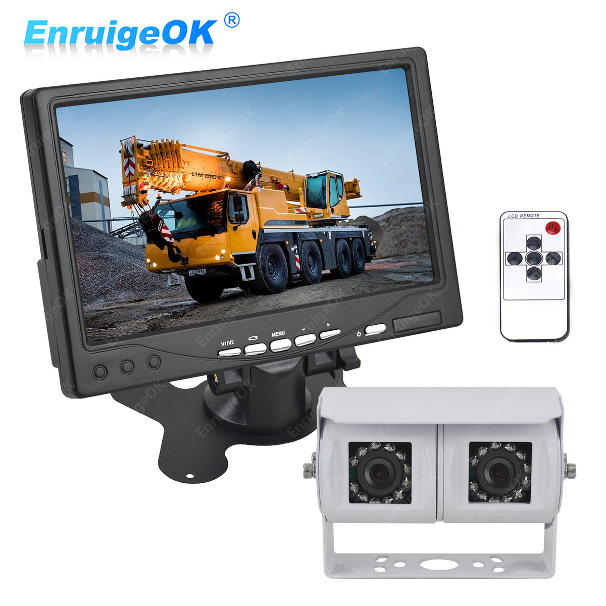 Motorhome Van Dual Rear View Reversing Camera Kit for Commercial Vehicles0
