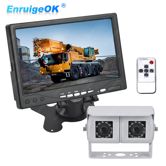 Motorhome Van Dual Rear View Reversing Camera Kit for Commercial Vehicles0
