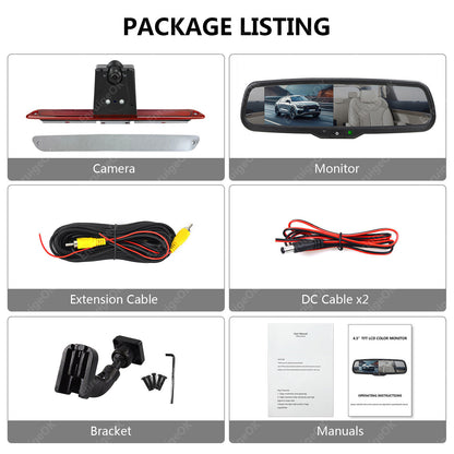 Rear Brake Light Reversing Camera Kit for Mercedes Sprinter W906 907 VW Crafter