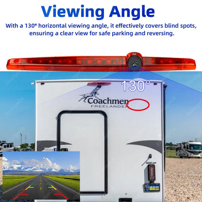 Universal High Level Rear Brake Light Camera for Coachmen Motorhome & 7" Monitor6