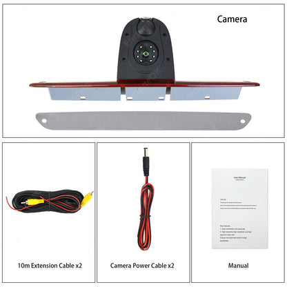 Dual Lens Brake Light Reversing Camera for Mercedes Sprinter W906 VW Crafter MK116