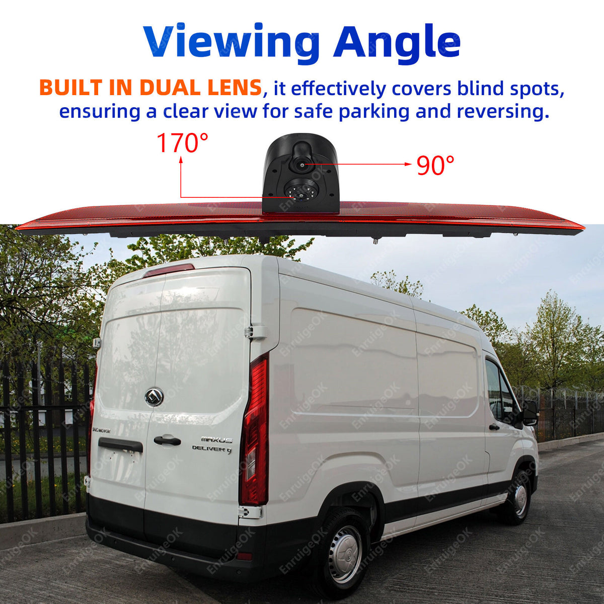 Dual Lens Brake Light Reversing Camera for Maxus Deliver 9 e Deliver 9 2020-20247
