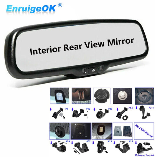 Bracket + Interior Rear View Mirror For Fiat Ducato Peugeot Boxer Citroen Relay0