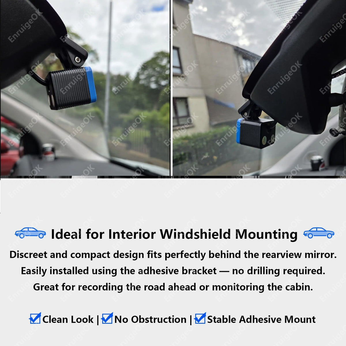 Brake Light Reversing Camera for Fiat Doblo Vauxhall Combo & 6.86" Split Monitor18