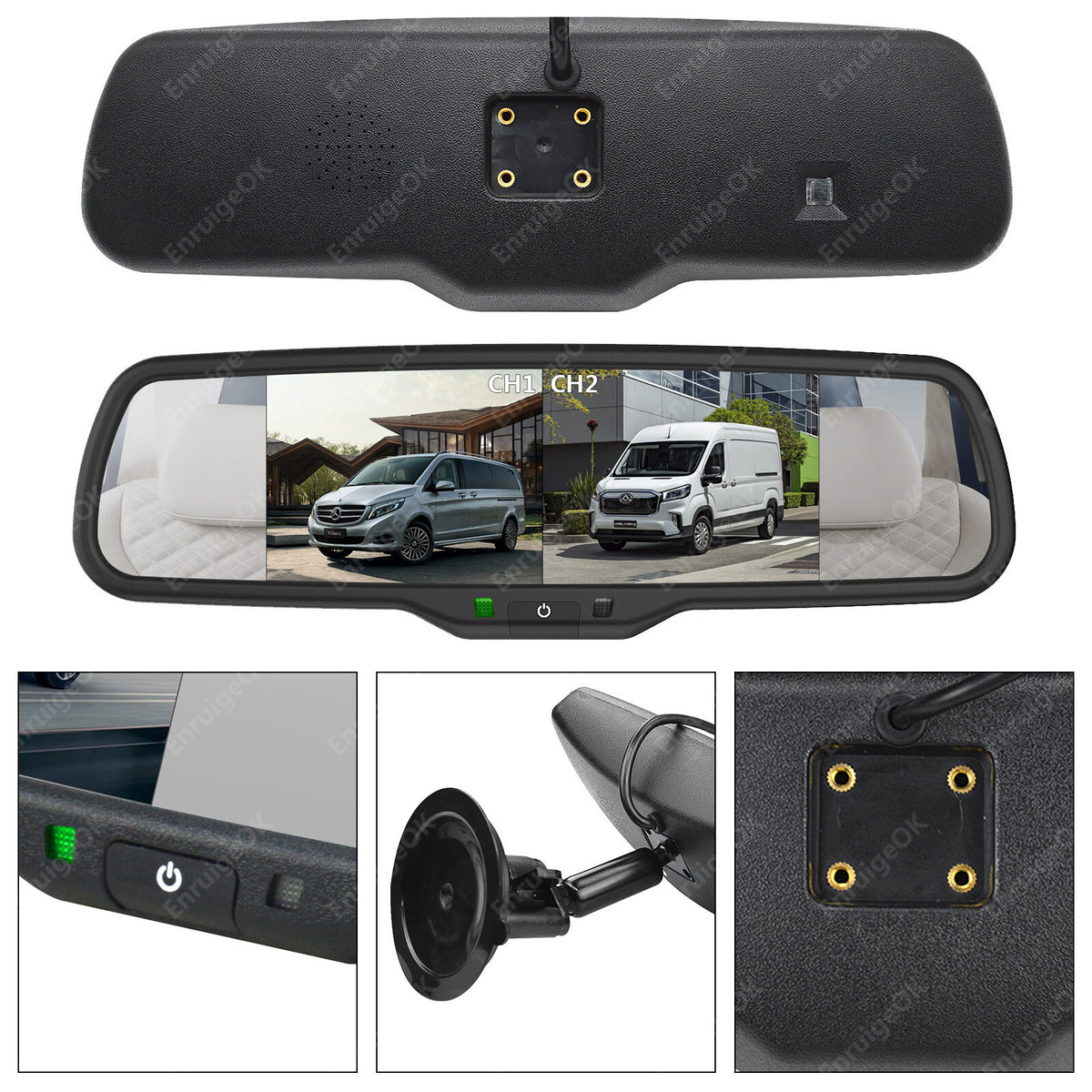 Brake Light Reverse Camera Kit for Ford Transit Custom 2016-Present Barn Doors17