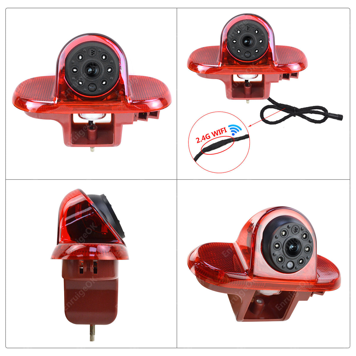 Wireless 5" Monitor & Rear Brake Light Camera For Vauxhall Vivaro Renault Trafic11