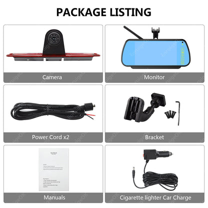 Mercedes-Benz Sprinter VW Crafter HD Rear Brake Light Reversing Camera Kit