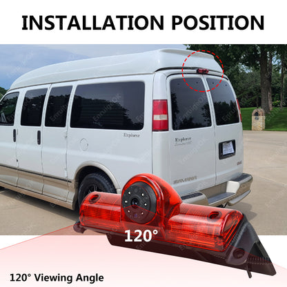 Brake Light Camera for Chevrolet Express/ GMC Savana Explorer Van+7" Monitor3