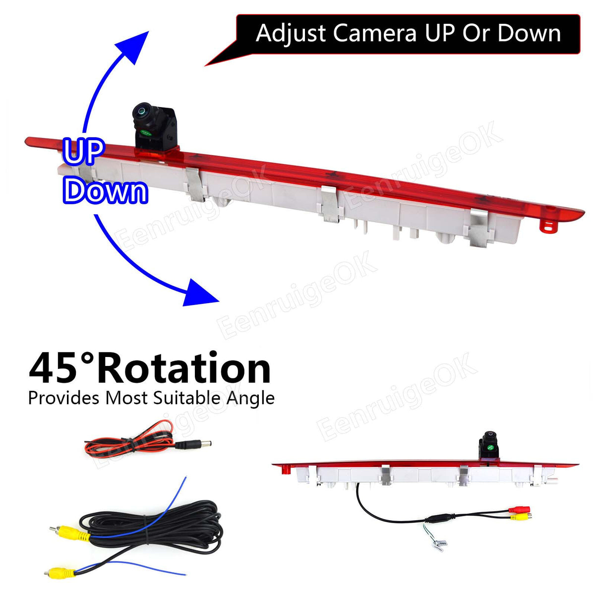 7" Monitor & Rear Brake Light Reversing Camera for Mercedes Vito W447 Tailgate15