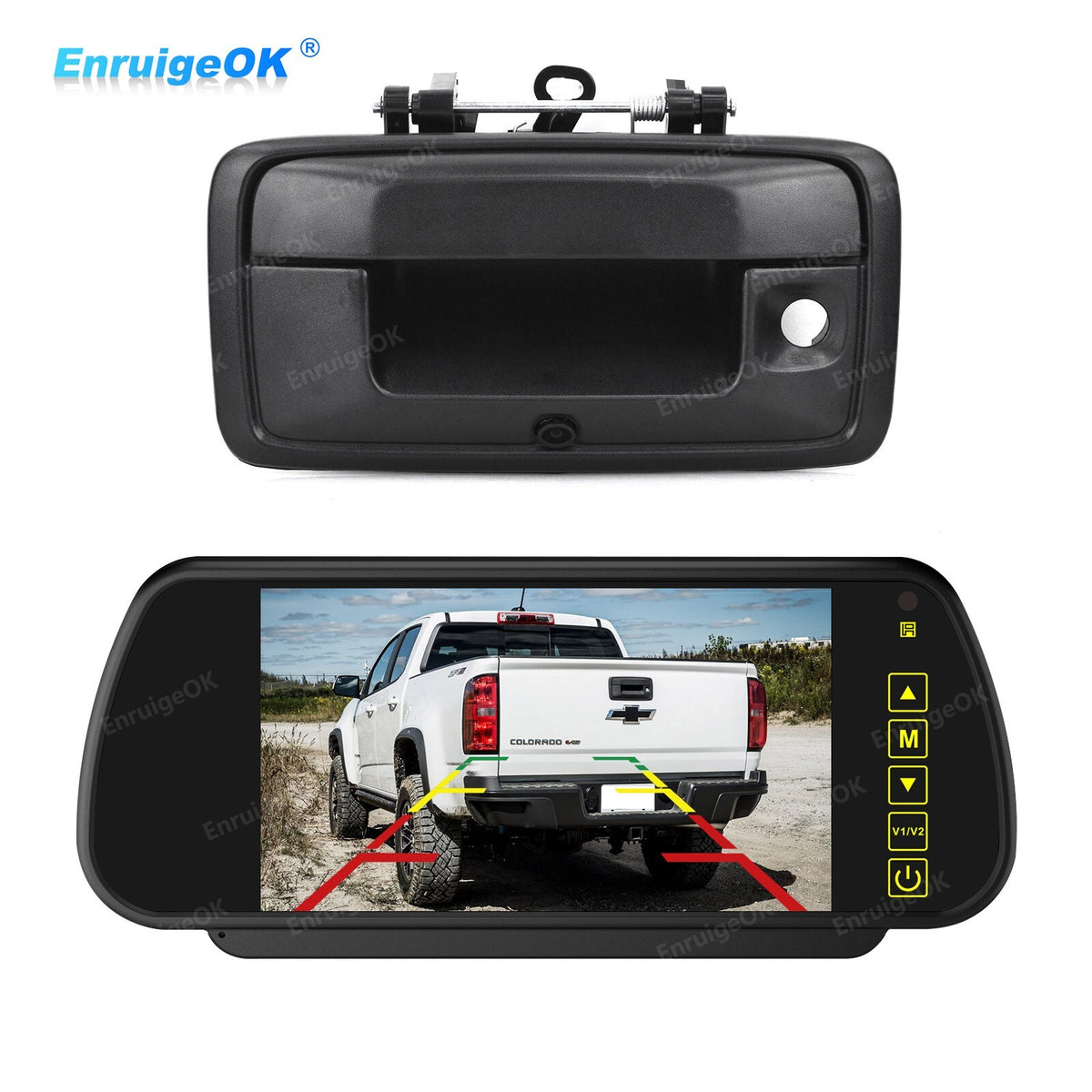 Tailgate Handle Backup Camera For 2015-2020 Chevy Colorado GMC Canyon+7" Monitor0