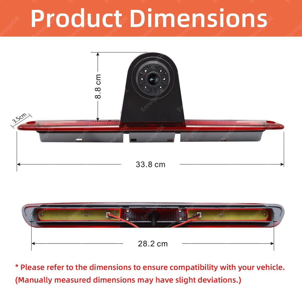 7'' Monitor Rear Brake Light Reversing Camera For Mercedes Sprinter VW Crafter3