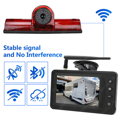Wireless Universal High Level Brake Light Reverse Camera Kit for Commercial Vans4