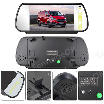 7'' Monitor Brake Light Rear View Backup Camera For Ford Transit Van AHD 1080P18