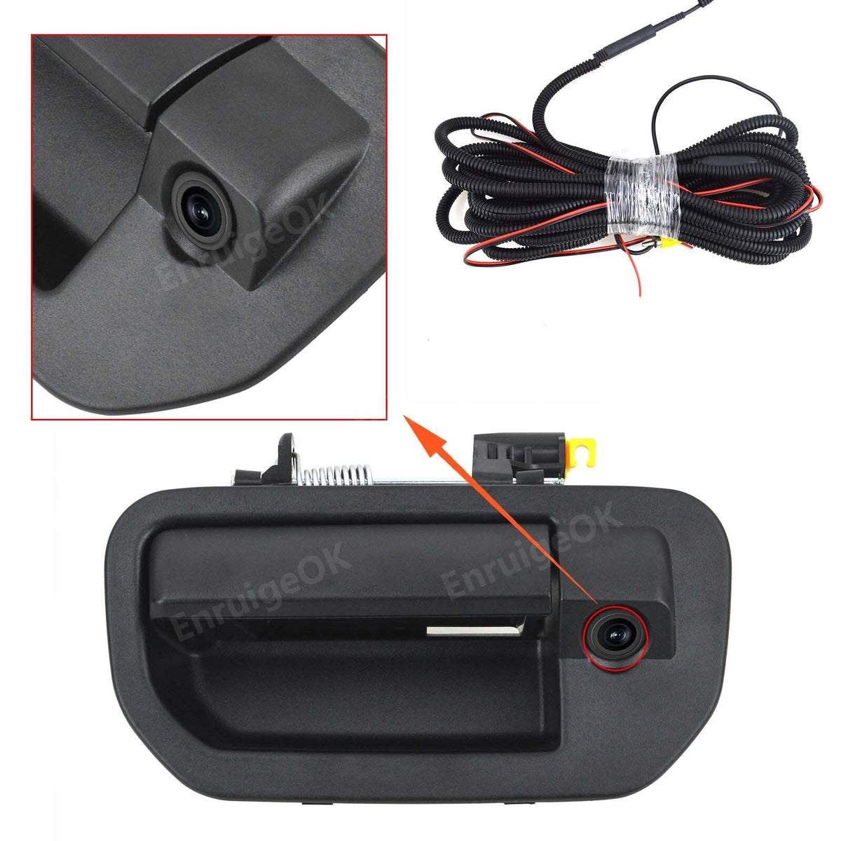 For Honda Ridgeline Tailgate Handle with Backup Camera 2006-2014 & Monitor Kit3